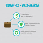 Nutramax Welactin Omega 3 para Perros - Suplemento de Aceite de Pescado con EPA y DHA - 60 Comprimidos Blandos