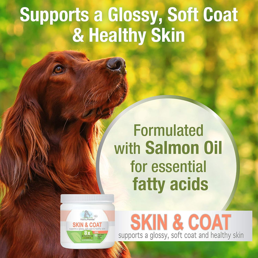 Four Paws Healthy Promise Suplementos para Perros - Piel y Pelaje - Snacks Blandos 90 uds.