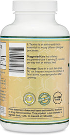 Taurina 1000mg por Ración, 180 Cápsulas - L-Taurina Vegana, Sin Gluten | Double Wood