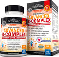 Complejo de Vitaminas B con Vitamina C - con Metilcobalamina B12 y Folato - Suplemento B1 B2 B3 B5 B6 B7 B9 - 60 Cápsulas