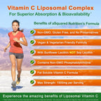 aSquared Nutrition Complejo Liposomal de Vitamina C - 1500mg - 180 Cápsulas - Alta Absorción - 90 Dosis