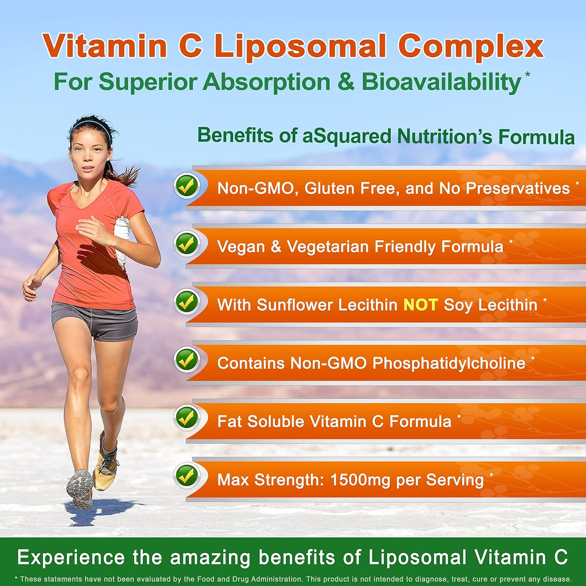 aSquared Nutrition Complejo Liposomal de Vitamina C - 1500mg - 180 Cápsulas - Alta Absorción - 90 Dosis – Image 3