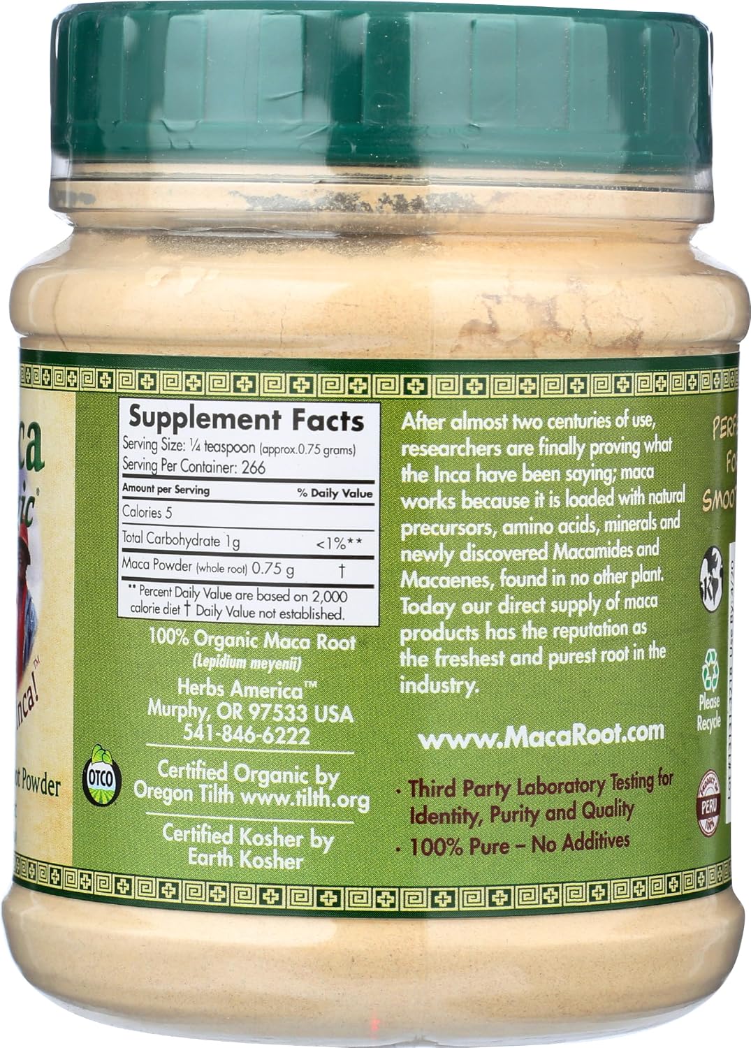Maca Magic Maca Orgánica en Polvo - Mezcla de Maca Roja, Amarilla y Negra - 200 g