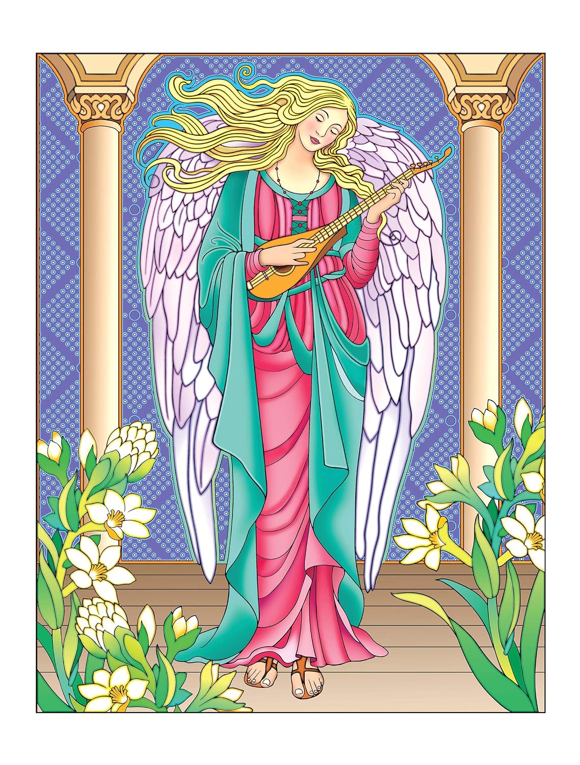 Creative Haven Elegant Angels: A Coloring Book for Adults with Relaxing Illustrations (Adult Coloring Books: Religious & Inspirational)