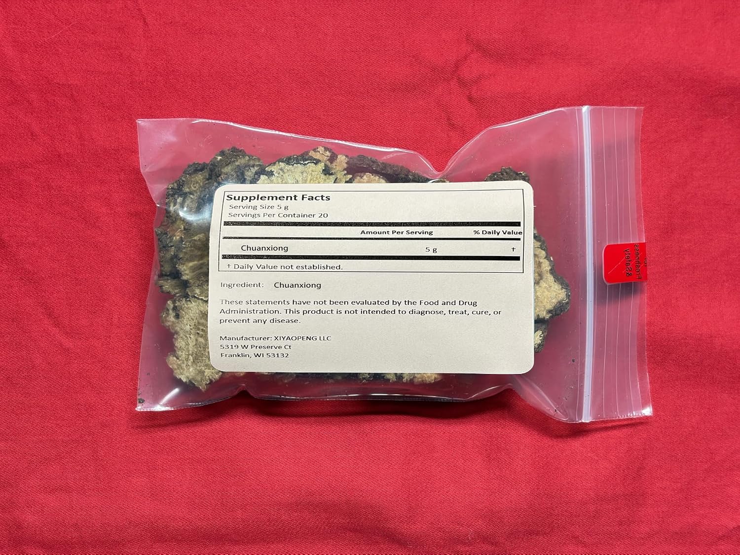 XYP Chuanxiong (川芎) - Raíz seca de Ligusticum chuanxiong - 100g