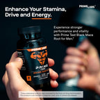 Prime Labs Maca Negra Orgánica 1200mg - Extracto 20:1 - 60 Cápsulas