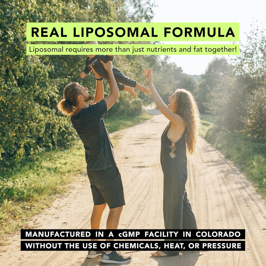 AMANDEAN Liposomal Vitamin C 1000mg 177ml - Suplemento Líquido de Vitamina C con Quali-C, Vegano, Sin Gluten
