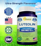 Luteolina 100mg - 120 Cápsulas - Suplemento de Luteolina con Complejo en Polvo