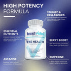 Research Verified Eye Health - Complejo de Vitaminas A, B, C y E - 360 Cápsulas (6 Meses)