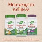 Nature's Way Slippery Elm Capsules, 1600 mg per Dose (4 capsules), 100 Capsules