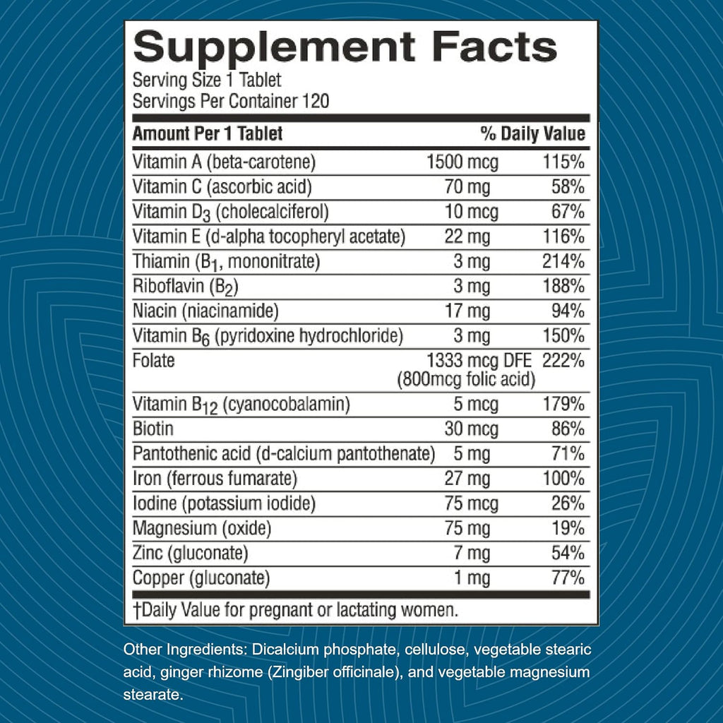 Nature's Sunshine Prenatal, 120 Comprimidos