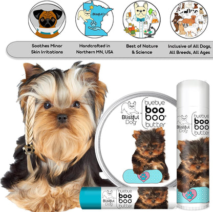 The Blissful Dog 8 oz TIN Yorkshire Terrier – Aceite de almendra: Emoliente suave, ideal para pieles sensibles. – Image 5