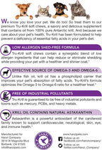 Premium Antarctic Krill Oil Chews for Dogs | Omega 3, Astaxanthin & Vitamin E | 60 Count