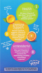 Emergen-C Immune+ Vitamina C y D Masticables Sabor Naranja, 42 uds
