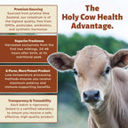 Holy Cow Health Cápsulas de Calostro Puro, Sin Diluir, Altamente Bioactivo - Origen Ético Nueva Zelanda - Apoya Salud Intestinal, Inmunidad y Bienestar