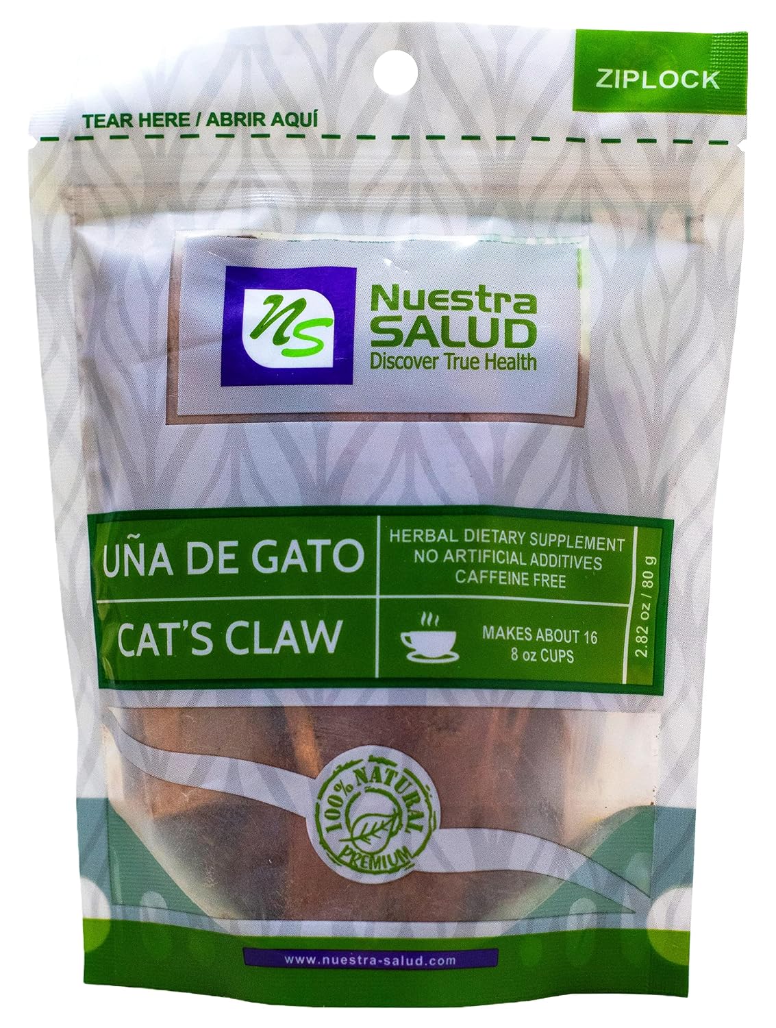 Cat's Claw Bark Herbal Infusion Tea – Uña de Gato (240g) 100% Natural
