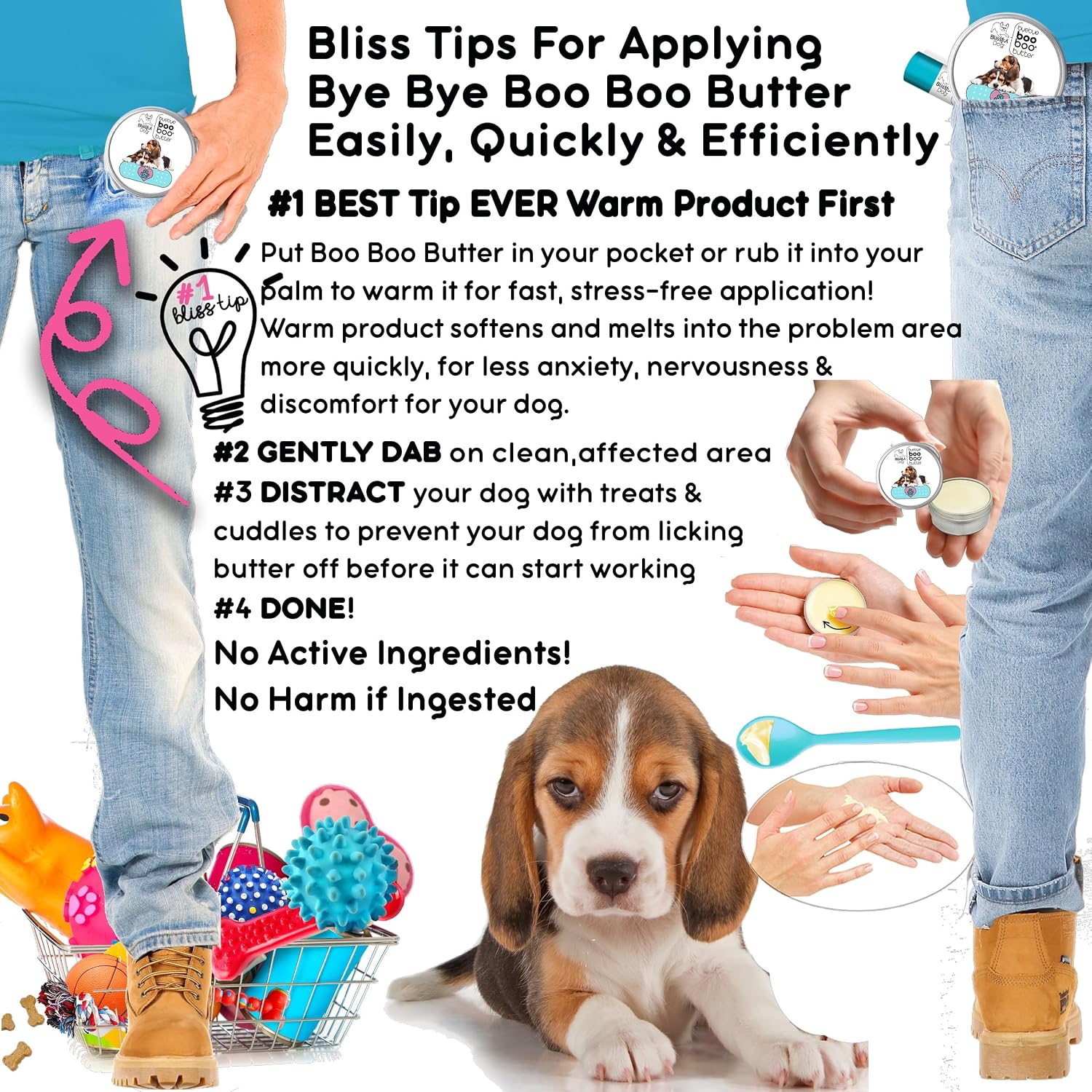 The Blissful Dog .50 oz Tube Beagle Booboo Butter