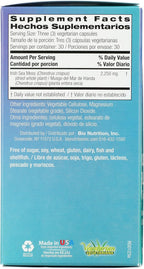 Bio Nutrition Irish Sea Moss, Sin Gluten, 90 Cápsulas Veganas
