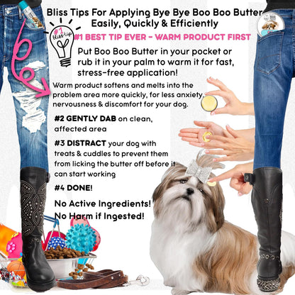 The Blissful Dog .50 oz Tube Shih Tzu Booboo – Aceite de coco: hidrata y protege. – Image 6