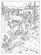 Libro para colorear El país de las maravillas invernal de Creative Haven