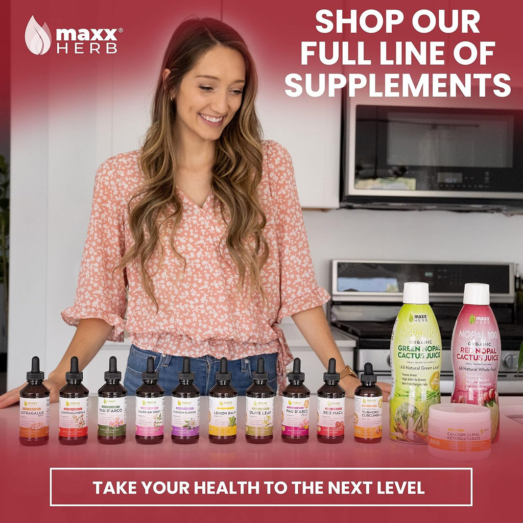 Extracto de Raíz de Maca Roja - Gotas Líquidas Concentradas, Sin Alcohol, 4 Botellas de 118 ml