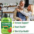 NATURELO Vitamina C con Acerola Ecológica y Bioflavonoides Cítricos - 500 mg por Cápsula - 180 Cápsulas