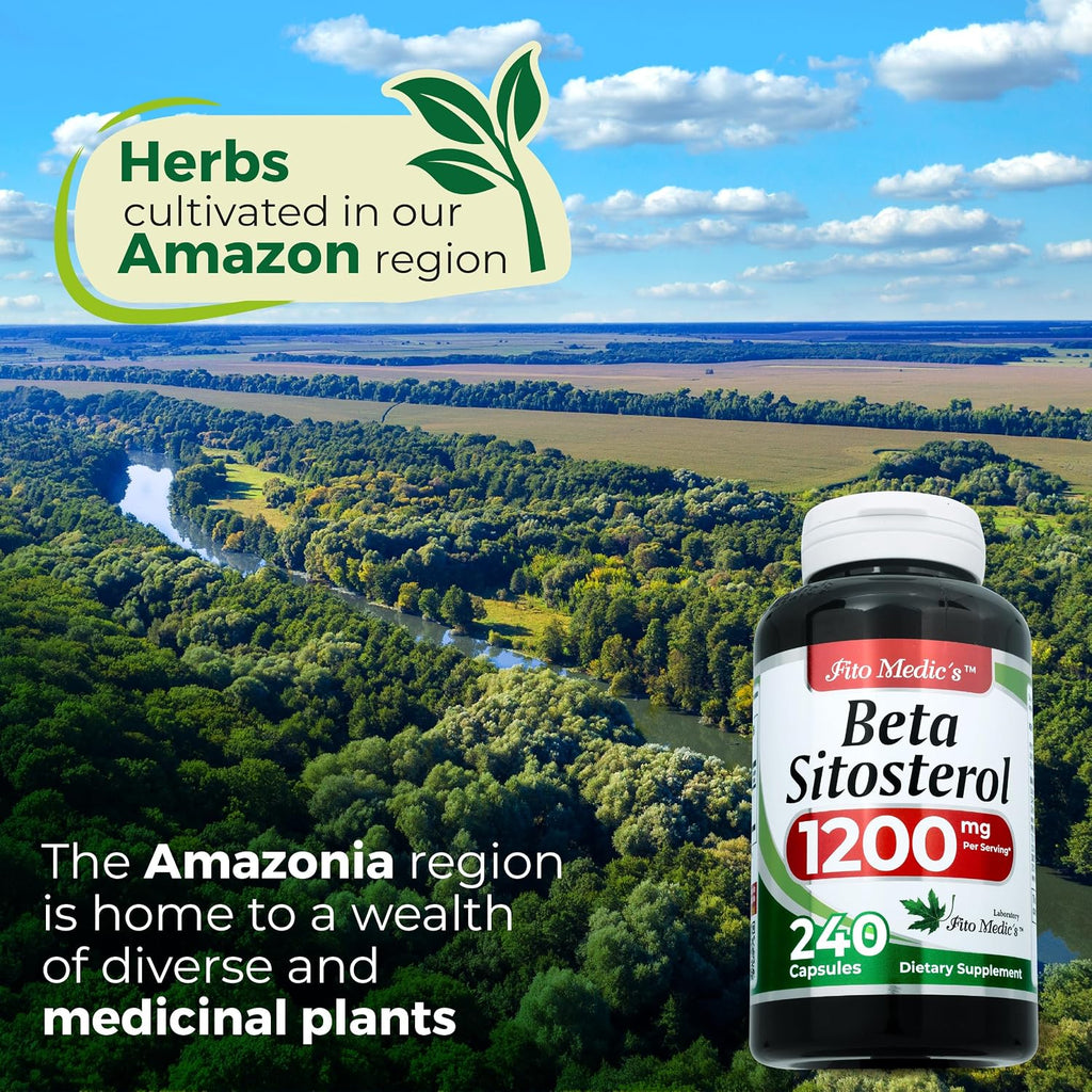 FITO MEDIC'S Lab Beta-sitosterol 1200 mg | 240 Cápsulas | Esteroles Vegetales