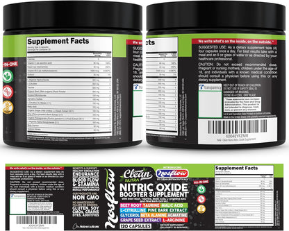 NosFlow Suplemento de Óxido Nítrico para – Extracto de semilla de uva: Fuente de antioxidantes que protegen los – Image 9