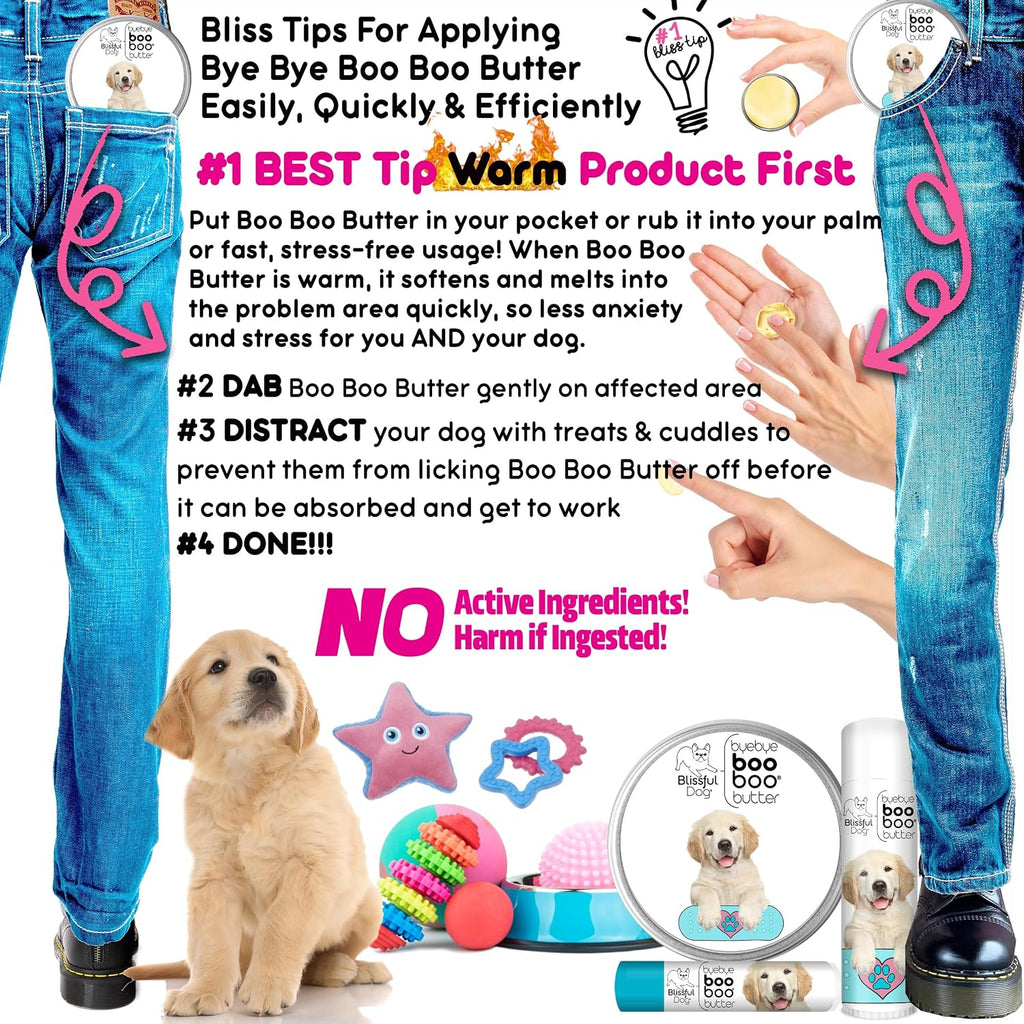 The Blissful Dog Booboo Butter para Perros - Bálsamo Tópico Natural (57 g)