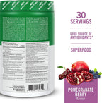 BIOSTEEL Sport Greens Powder, Superfood en Polvo de Alto Rendimiento, Fórmula No-GMO, Sabor Pomegranate Berry, 30 Servicios
