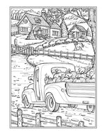 Creative Haven Country Farm Scenes Coloring Book: Libro de colorear para adultos - Escenas de granja