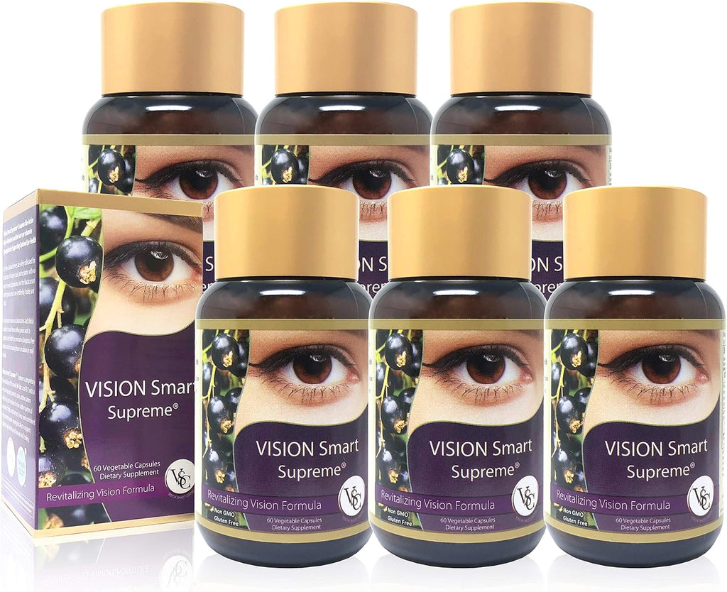 Vision Smart Supreme - Complemento para la Visión con Antocianinas de Grosella Negra (6 Botes)