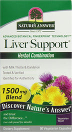 Nature's Answer Apoyo Hepático Combinación Herbal - 1500 mg, 90 Cápsulas