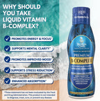 Tropical Oasis Premium Liquid B Complex with Energy Herbs - Fast Absorbing Liquid Supplement with All 8 B Vitamins - 473 ml, 32 Servings