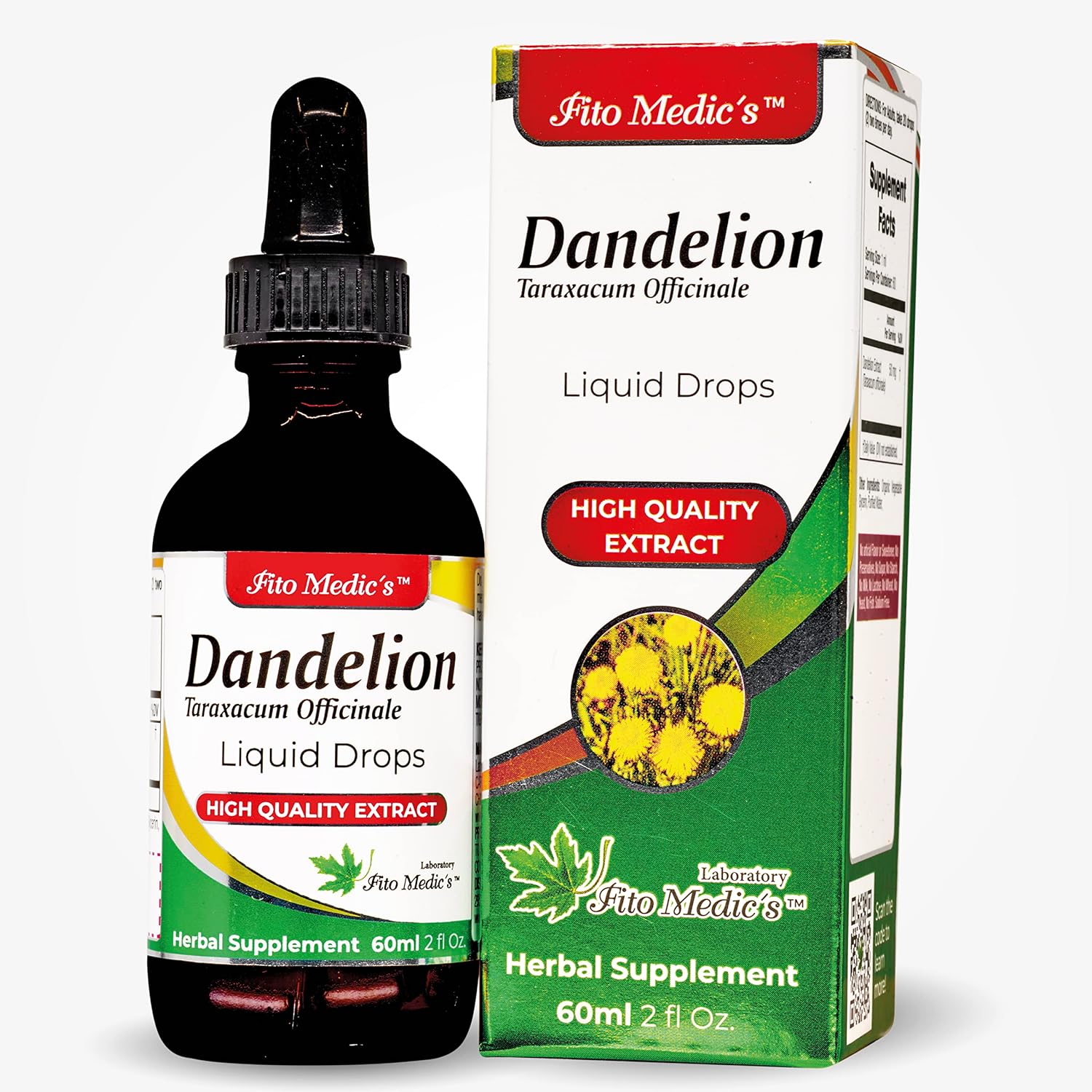Fito Medic's Dandelion Tincture - Tintura Vegana de Diente de León Sin Alcohol