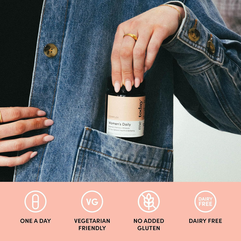me today Multivitamínico Diario para Mujeres – 27 Vitaminas y Minerales – 30 Cápsulas Vegetarianas