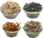 Shatavar, Safed Musli, Ashwagandha, Kaunch Beej Combo Pack - Semillas (200g, 50g cada una)