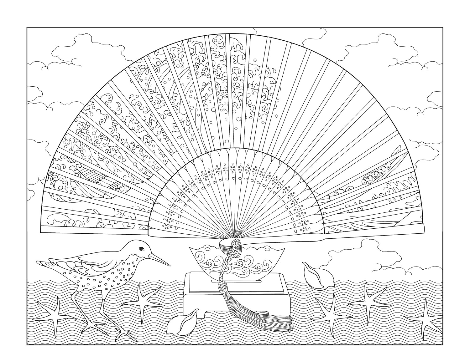 Creative Haven Japanese Designs: Adult Coloring Book - Relax and Find Your True Colors