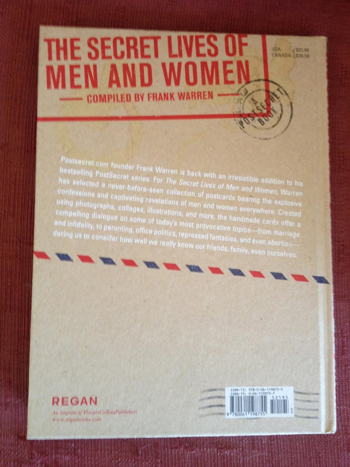 Las vidas secretas de hombres y mujeres: Un libro de PostSecret