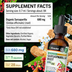 BIO KRAUTER® Extracto de Zarzaparrilla para Limpieza Hepática y Depuración, 60 ml