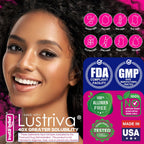 InstaRelief Hair Growth con Lustriva - Biotina 10.000 mcg, Silicio y Arginina - 60 Comprimidos