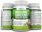 Cápsulas Orgánicas de Super Greens - NutriONN - 120 Cápsulas