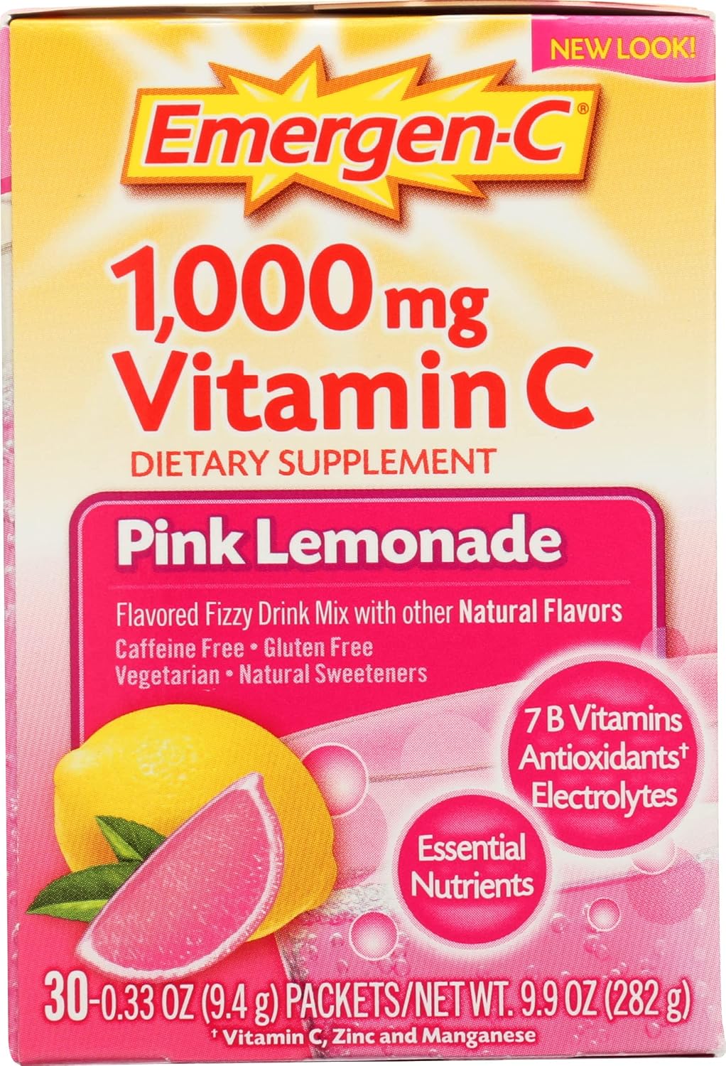 ALACER Emergen C Caja Rosa, 30 sobres
