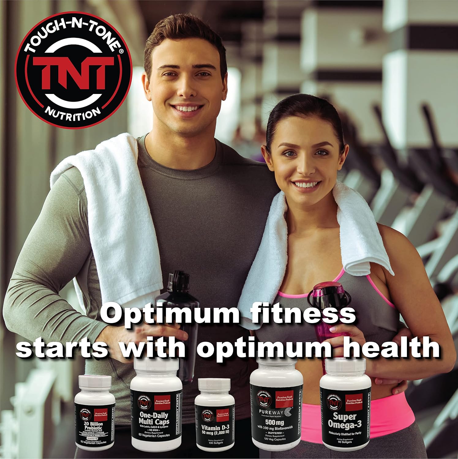 TOUGH-N-TONE Vitamina C Premium 500 mg con PureWay-C® y Bioflavonoides
