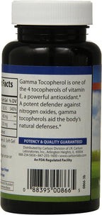 Carlson Labs Gamma E-Gems, Gamma Tocoferol, 465mg, 60 Cápsulas Blandas
