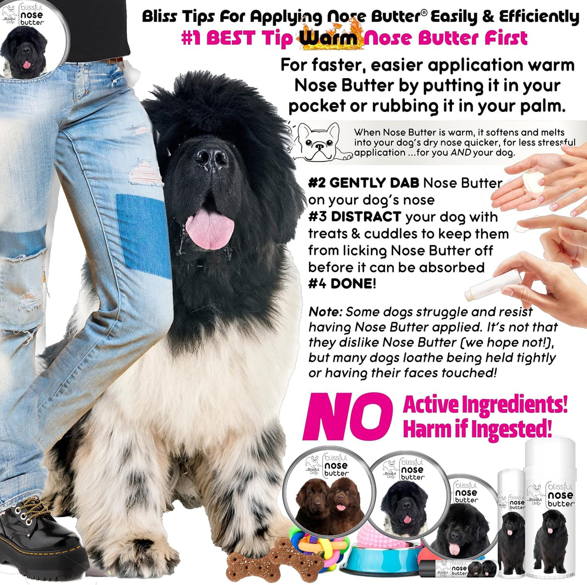 The Blissful Dog Newfoundland Unscented Nose Butter - Bálsamo para Nariz de Perro, 118 ml – Image 4