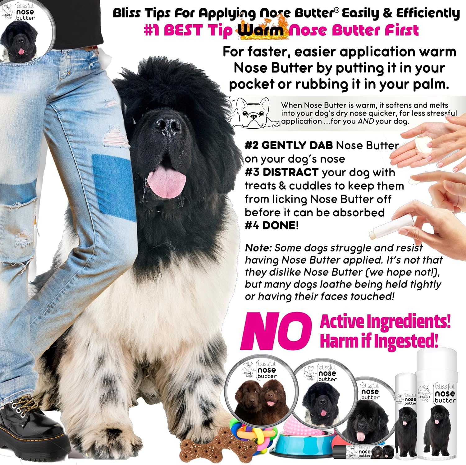 The Blissful Dog Newfoundland Unscented Nose Butter - Bálsamo para Nariz de Perro, 118 ml