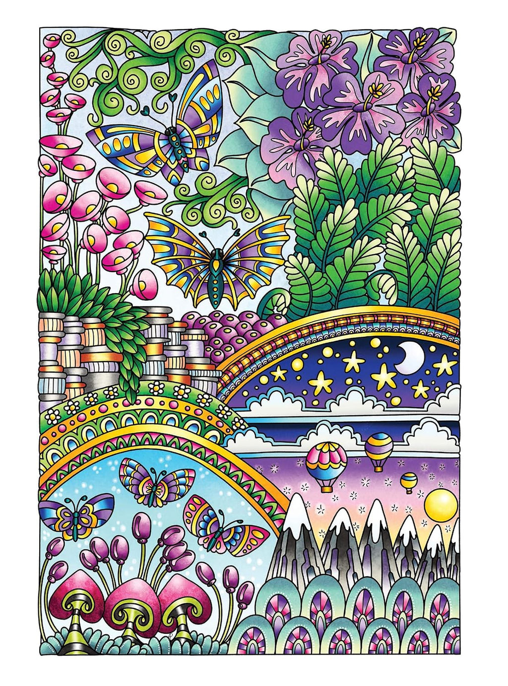 Creative Haven Mariposas Enredadas - Libro de colorear para adultos