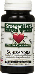 Kroeger Herb Schizandra Cápsulas Vegetarianas, 90 unidades