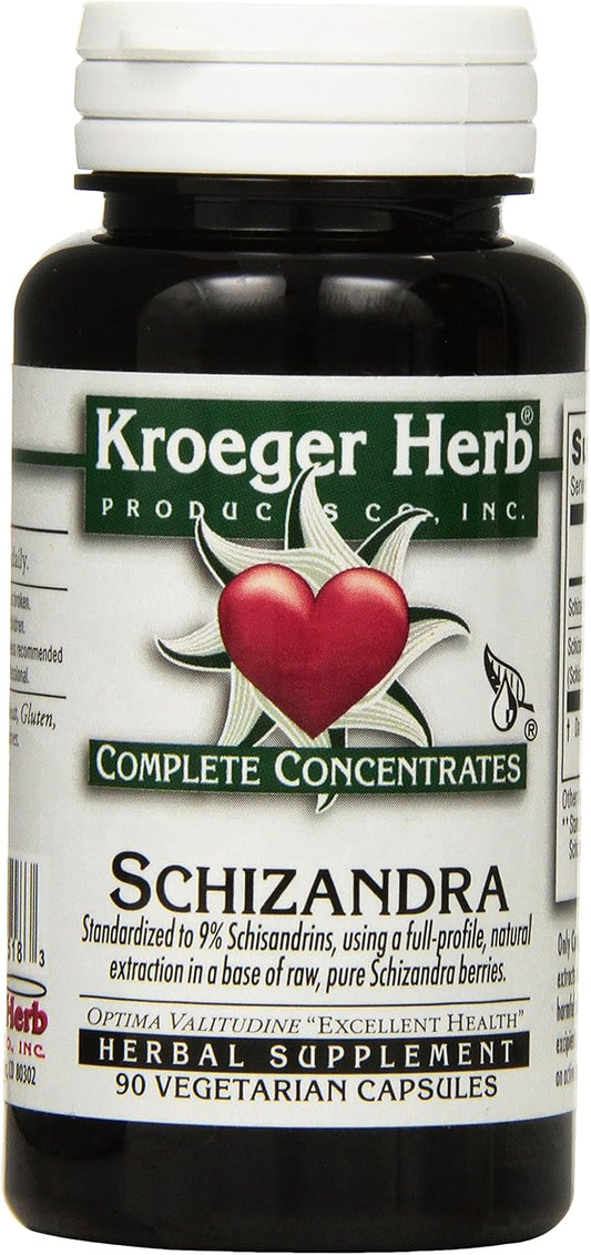 Kroeger Herb Schizandra Cápsulas Vegetarianas, 90 unidades